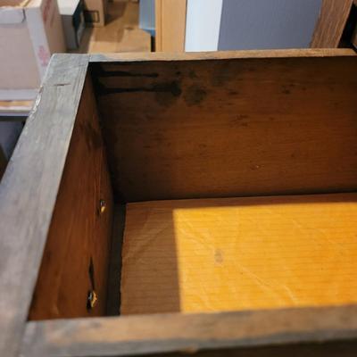 Arts & Crafts Wood Cabinet/ Night Stand (LR-EL)