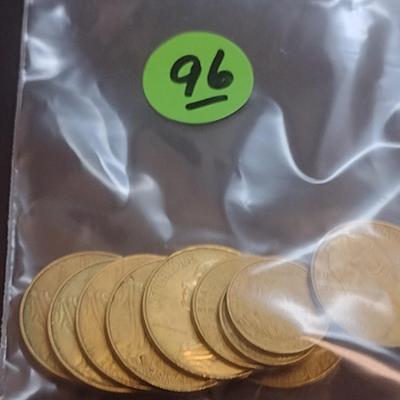 Set of 12 French Centimes Coins 5, 10, 20 Denomination Various Dates Circulated (96)