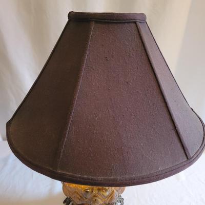 Amber Glass Table Lamp (D-EL)