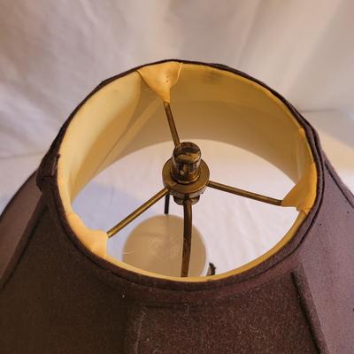 Amber Glass Table Lamp (D-EL)