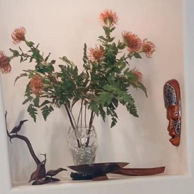 Flower Vases - Misc Wood Masks - Wood Decor