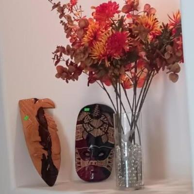 Flower Vases - Misc Wood Masks - Wood Decor