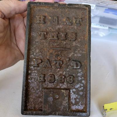 Antique Cast Iron Geneva Rocking Hand Fluter patented 1866 Geneva, Ill.
