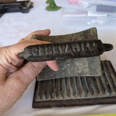 Antique Cast Iron Geneva Rocking Hand Fluter patented 1866 Geneva, Ill.