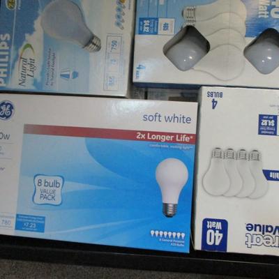 Assortment Of Light Bulbs Various Sizes
