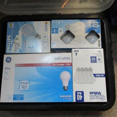 Assortment Of Light Bulbs Various Sizes