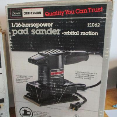 Craftsman Soldering Gun Sabre Saw Pad Sander