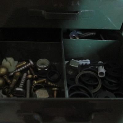 Small Metal Parts Cabinet Approx 5 3/4" x 8 1/2" x 6 1/4"