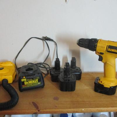 DeWALT Drill Light Charger & Batteries