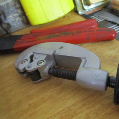 Assortment Of Hand Tools Dremel Moto Tool Chain Sharpening Tool Box 1
