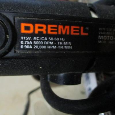 Assortment Of Hand Tools Dremel Moto Tool Chain Sharpening Tool Box 1