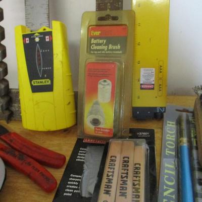 Assortment Of Hand Tools Dremel Moto Tool Chain Sharpening Tool Box 1