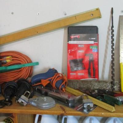 Assortment Of Hand Tools Dremel Moto Tool Chain Sharpening Tool Box 1
