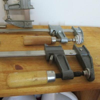Vintage 12" Steel Sliding Bar Clamps