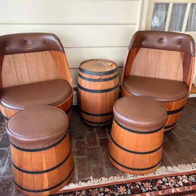 Wine Barrel Seating