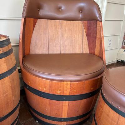 Wine Barrel Seating