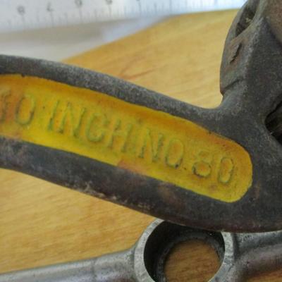 Adjustable S Handle Wrench Henry Disston & Sons Superfine Files Tap & Dies Box 4