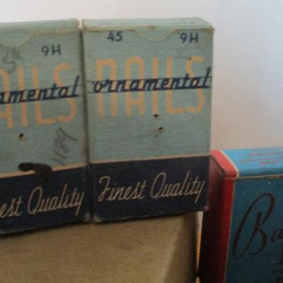 Various Vintage Hardware Boxes