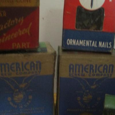 Various Vintage Hardware Boxes
