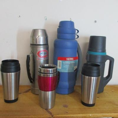 Vintage Thermoses Uno-Vac Stainless Steel