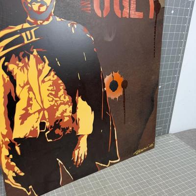 THE GOOD, THE BAD, THE UGLY Clint Eastwood Masonite Weird Chief Pictures, POP ART