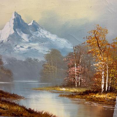 Oil on Canvas by MOORE, Landscape No Frame