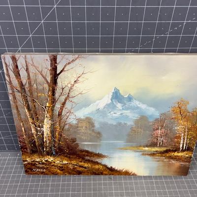 Oil on Canvas by MOORE, Landscape No Frame