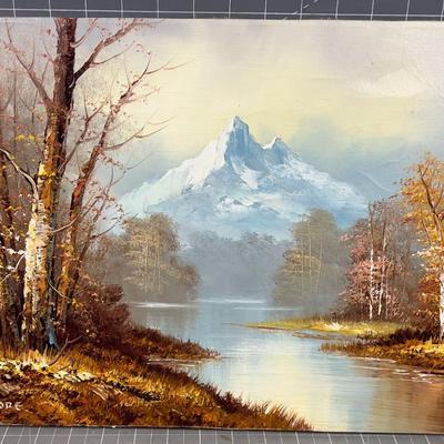 Oil on Canvas by MOORE, Landscape No Frame