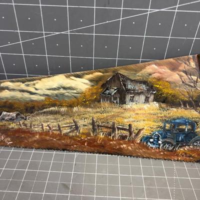 Painted Saw signed by Donna Dahl Dated 1984 