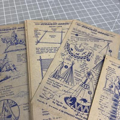 Straight Arrow Enjun-uity PAMPHLETS, Card from Nabisco Shredded Wheat Packages. 