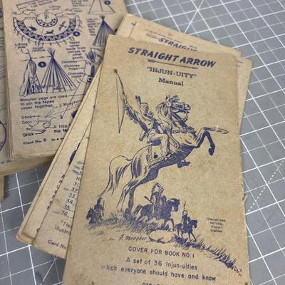 Straight Arrow Enjun-uity PAMPHLETS, Card from Nabisco Shredded Wheat Packages. 