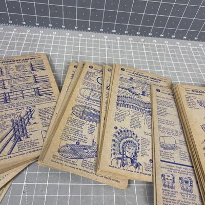 Straight Arrow Enjun-uity PAMPHLETS, Card from Nabisco Shredded Wheat Packages. 