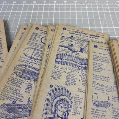 Straight Arrow Enjun-uity PAMPHLETS, Card from Nabisco Shredded Wheat Packages. 