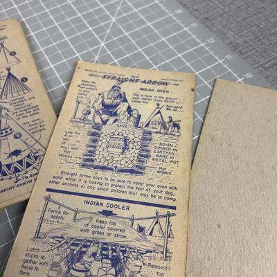 Straight Arrow Enjun-uity PAMPHLETS, Card from Nabisco Shredded Wheat Packages. 