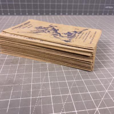 Straight Arrow Enjun-uity PAMPHLETS, Card from Nabisco Shredded Wheat Packages. 