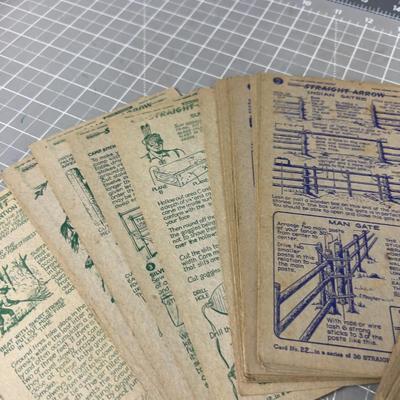 Straight Arrow Enjun-uity PAMPHLETS, Card from Nabisco Shredded Wheat Packages. 