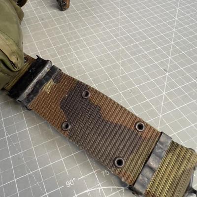 1980's Issue CANTEEN with Web Belt MILITARY 
