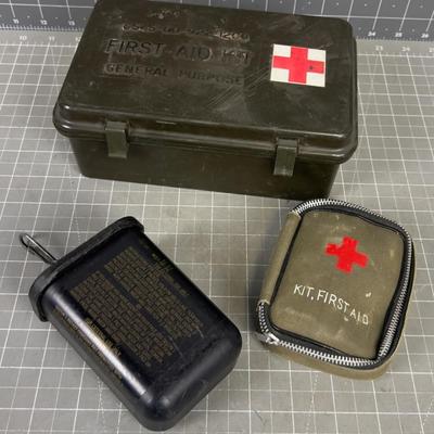 First Aid Kit and Decontamination Kit (3) 