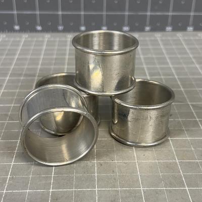 Pewter Napkin Rings, Vintage