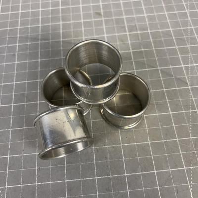 Pewter Napkin Rings, Vintage
