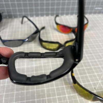 (5 pair) Active Wear Sunglasses and Safety Glasses