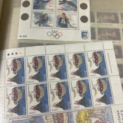 Vintage POSTAGE STAMPS Various Sheets - Some US Some GREEK Gold Star Mother