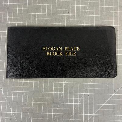 SLOGAN Plate Block File STAMP BOOK #2  