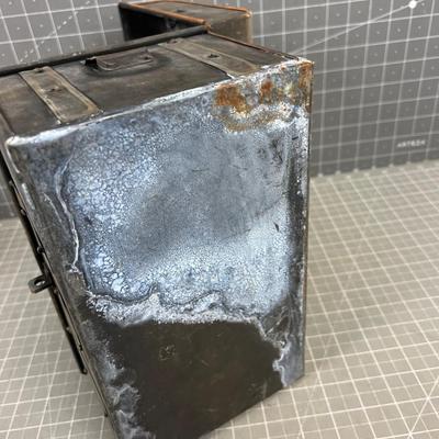 Antique Metal Treasure Chest 