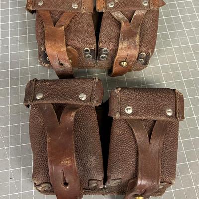 2 East German Military Ammo Pouches 