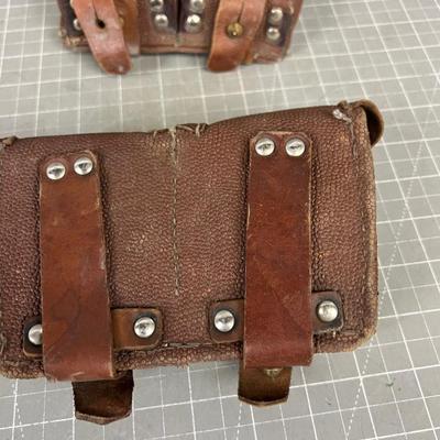 2 East German Military Ammo Pouches 