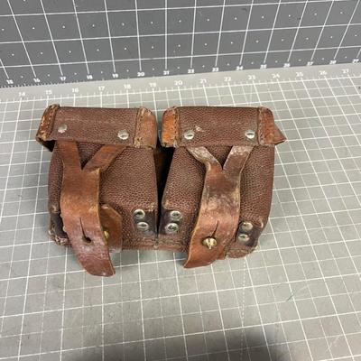 2 East German Military Ammo Pouches 