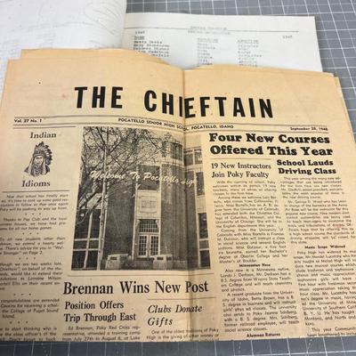 Irvin Jr. High Yearbooks, In Pocatello, Idaho   48 & 47 