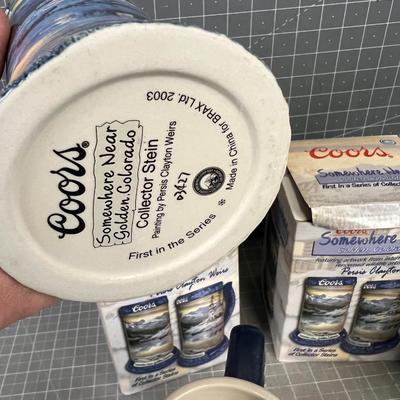 3 More COORS Collector Mugs