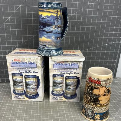 3 More COORS Collector Mugs